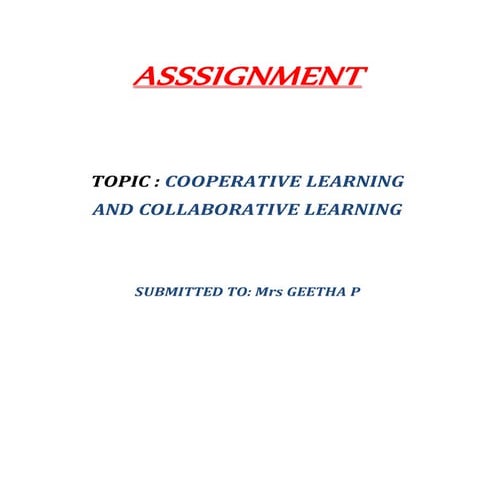 Collaborative learning