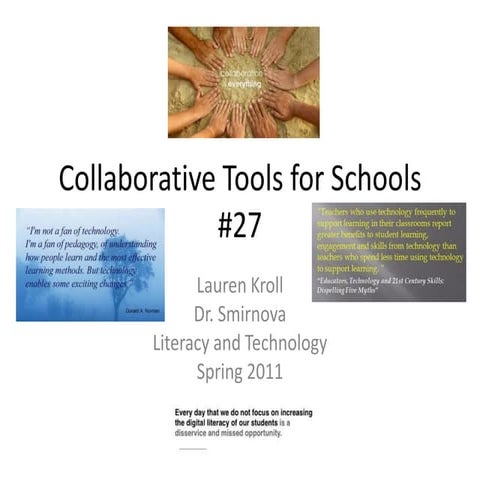 Collaborative tools for schools