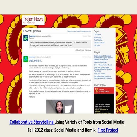 Collaborative video WRITING WITH VIDEO SCMS workshop 2013