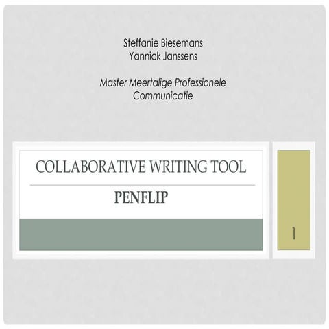 Collaborative writing tool | PPT