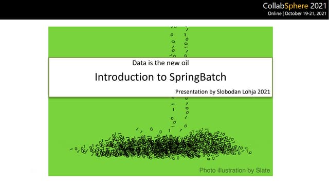 Intro to SpringBatch NoSQL 2021
