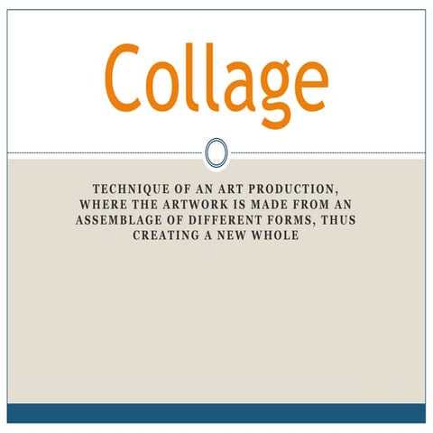 Unit 8 - Collage Project Notes and Tutorials