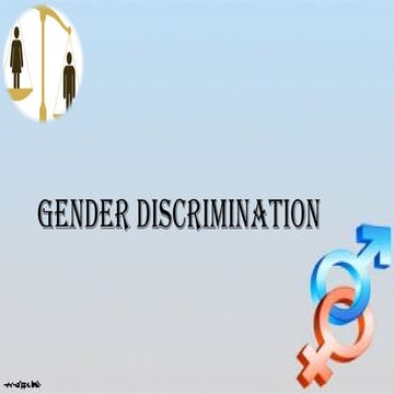 Gender Discrimination