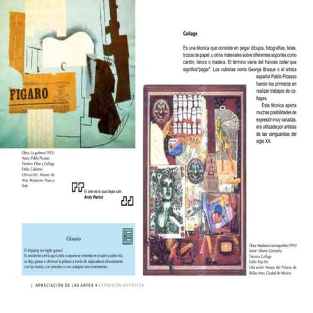 TECNICA ARTISTICA DEL COLLAGE INCLUYE ACTIVIDAD