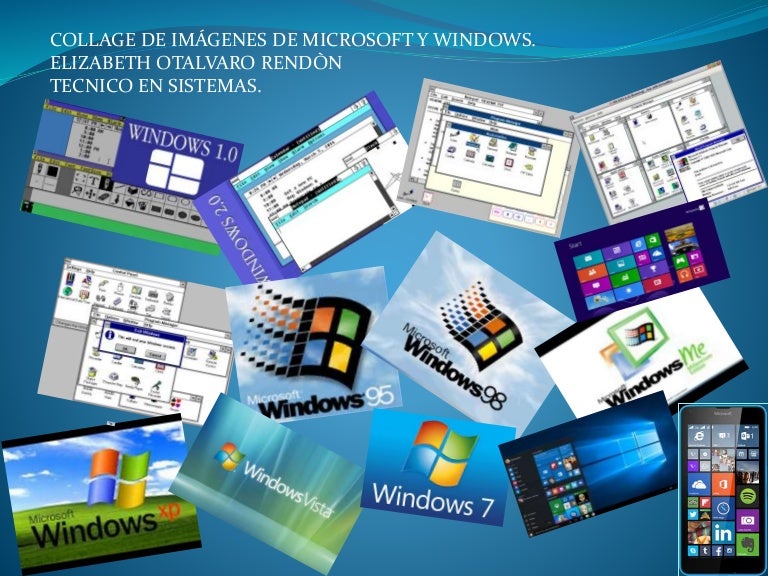 Collage de windows y microsoft
