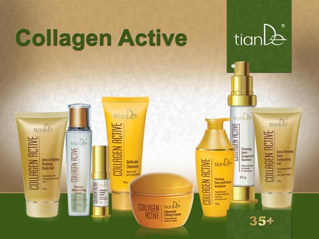 TianDe Collagen Active Gesichts- Und Halsemulsion – Festigend, 100 G, Für Haut Ab 35