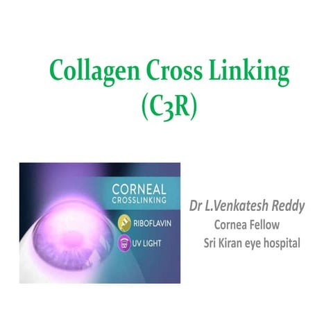 Collagen cross linking