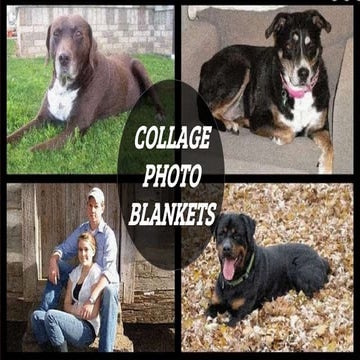 Collage photo blankets