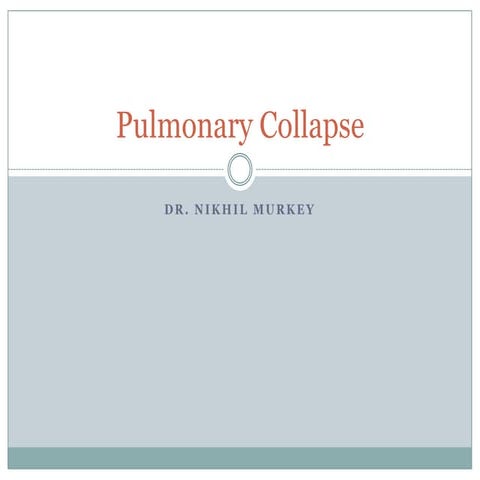 chest radiography: Collapse
