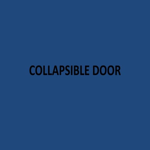 Collapsible door