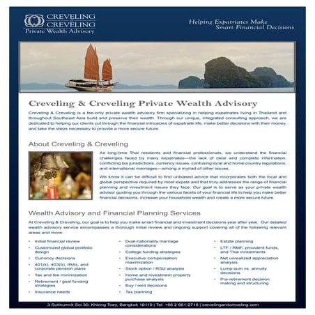 Creveling & Creveling Private Wealth Advisory | PDF