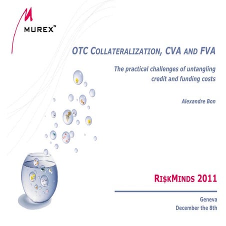 Collateralisation: CVA & FVA - Murex - Alexandre Bon