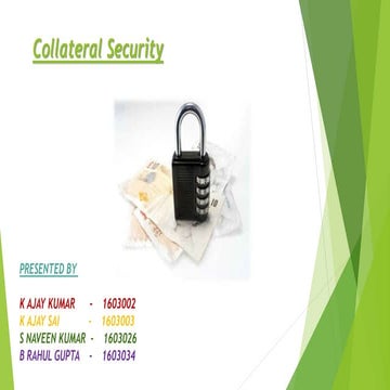 Collateral security