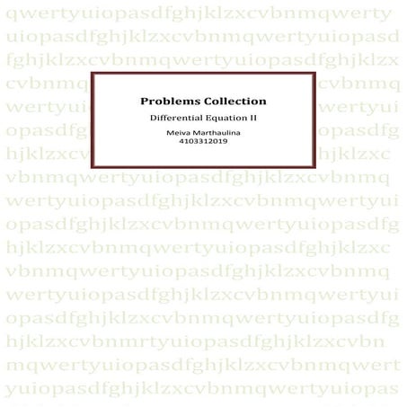 Problems Collection of Differential Equation II