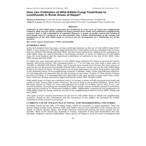 Collection Of Mushroom 4 Livelyhood