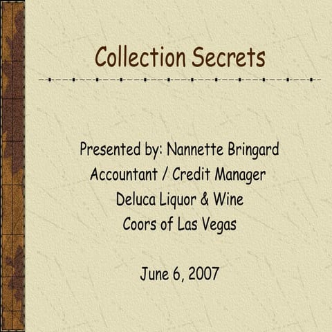 Collection Secrets Presentation