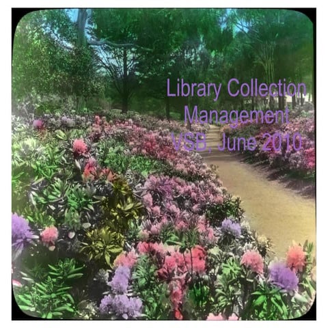 Collection Development for VSB School Libraries