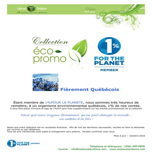 Collection fait au quebec