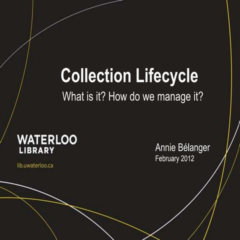 Collection lifecyclemanagement | PPTX