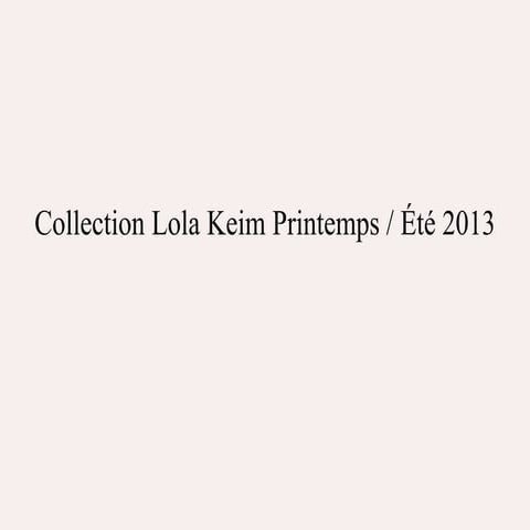 Collection lola keim printemps
