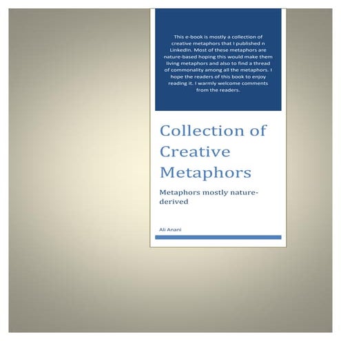 Collection of creativity metaphors