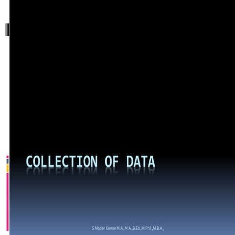 Collection of data | PPTX