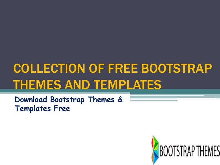 Collection of free bootstrap themes and templates