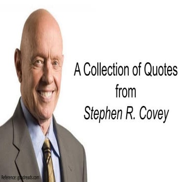 A Collection of Quotes from Stephen Covey