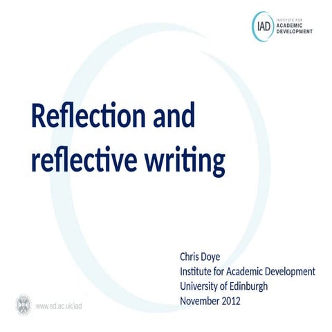 Critical Reflective Writing | PPT