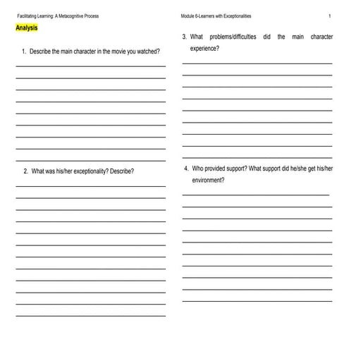 Collection of teaching guidelines wl exceptionalities