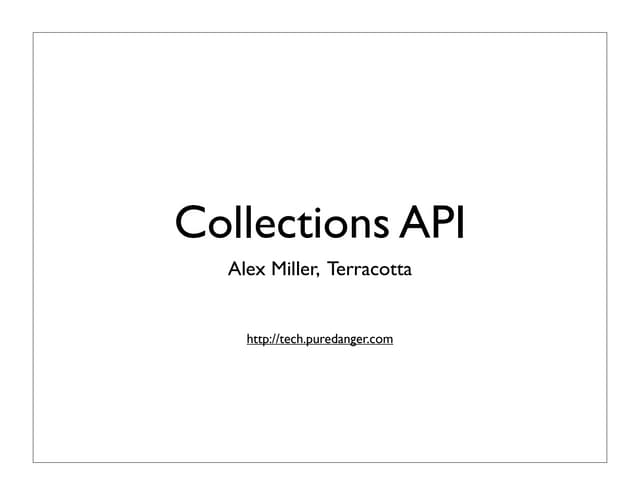 Java Collections API