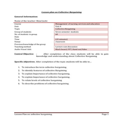 Collective bargaining