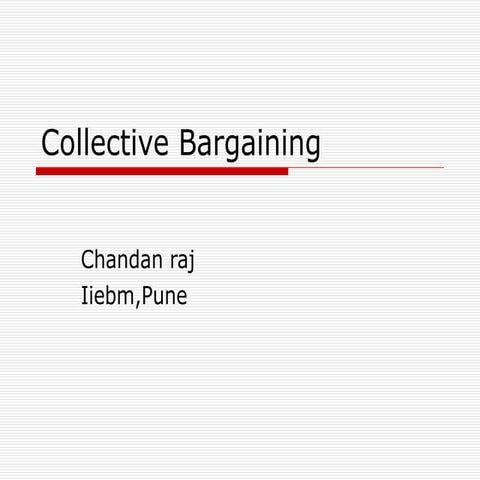 Collective bargaining 