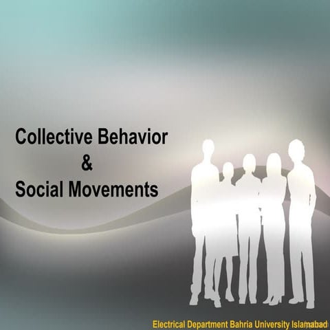 Collective behavior and social movements