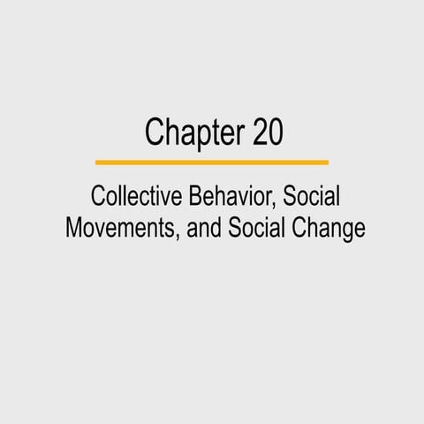 Collective Behavior & Social Movements