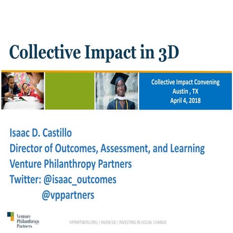 Collective impact in 3D - Collective Impact Convening Short Talk