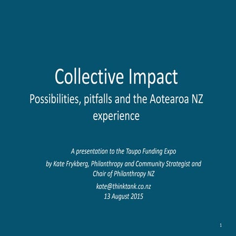 Collective impact presentation by kate frykberg