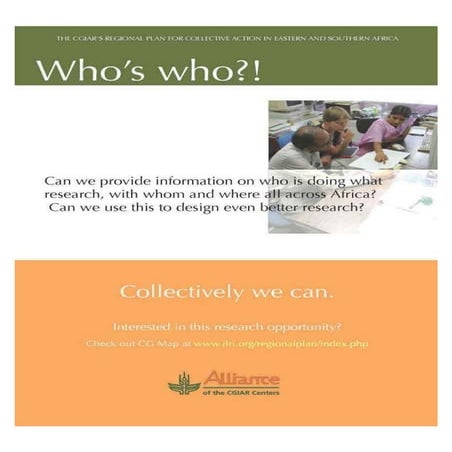 Collectively we can: the CGIAR’s Regional Plan for Collective Action in Easte...