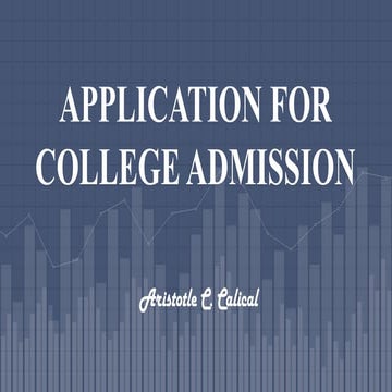 College Admission Pptx For Senior High School Students Pptx