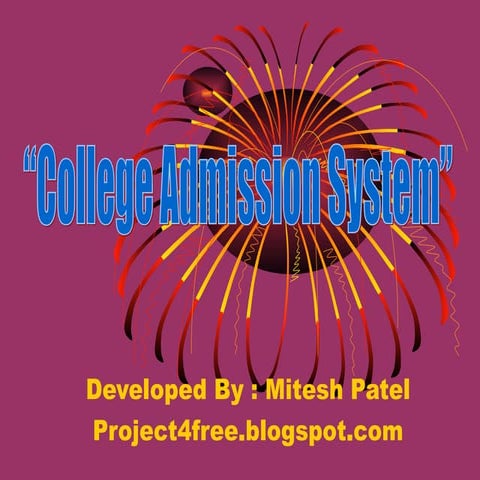 College admission management system