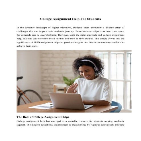 College Assignment Help For Students.pdf