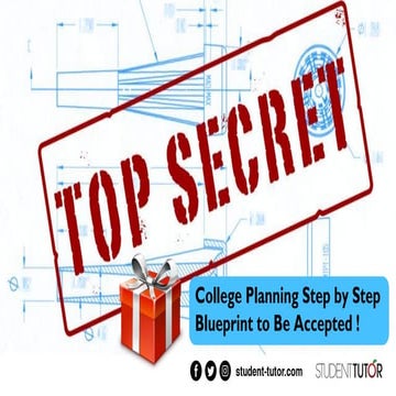 Step By Step Blueprint To Get Into Your Dream College | PPT