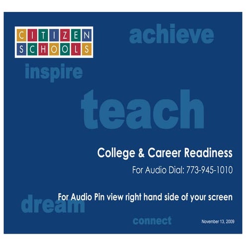 College & Career Readiness