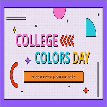 College Colors Day TEMPLATE UNTUK KEGUNAAN PRESENTATION | PPTX
