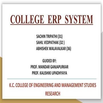 College ERP System