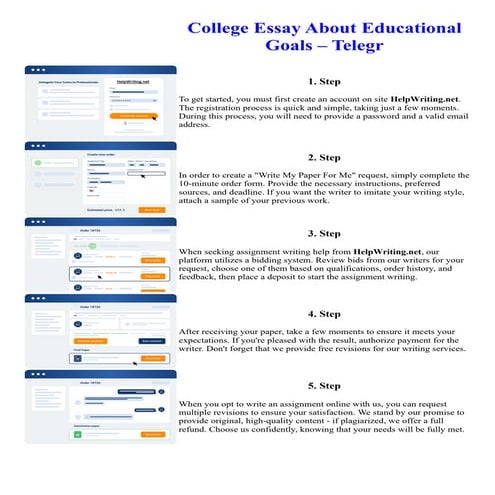 College Essay About Educational Goals Telegr