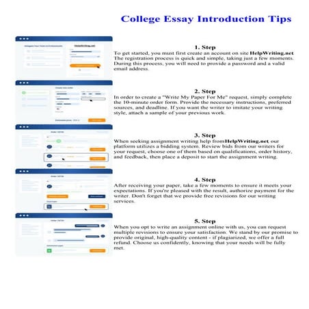 College Essay Introduction Tips. Online assignment writing service.