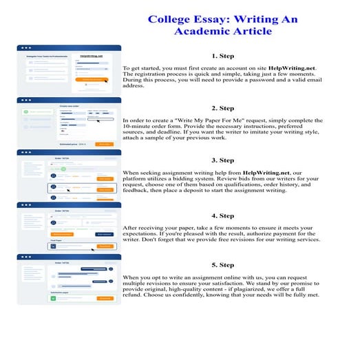 College Essay Writing An Academic Article