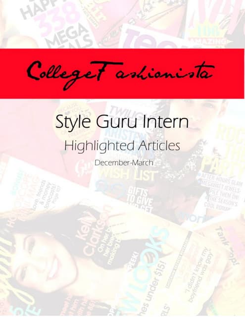 Introduction to Exploring Latest Fashion Trends | PDF