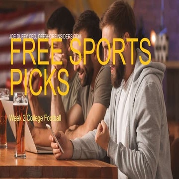 Week 2 College Football Free Picks | PPT